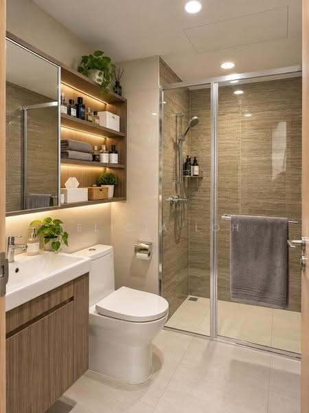 Sol Acres, 16 Choa Chu Kang Grove, Dairy Farm / Bukit Panjang / Choa Chu Kang, 3 Bedrooms, 926 sqft, Condominium For Sale, by Felicia Loh, 500273273 - Bathroom - PropertyGuru.com.sg