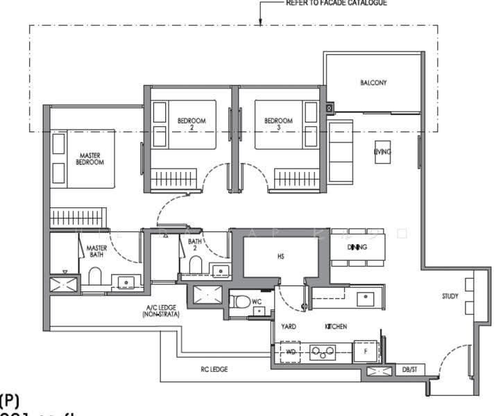 Lucerne Grand, Lakeside Drive, Boon Lay / Jurong / Tuas, 3 Bedrooms, 1,001 sqft, Condominium For Sale, by Hillda Yap ヒルダー, 500273356 - PropertyGuru.com.sg