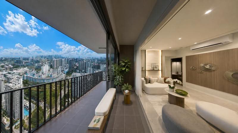 FREEHOLD 3 + Study Mins to MRT | City Fringe Living, Serangoon Road/ Saint George's Road/ Saint Michael's Road, Balestier / Toa Payoh, 3 Bedrooms, 1,281 sqft, Condominium For Sale, by Vivien Tan, 500273456 - Balcony - PropertyGuru.com.sg