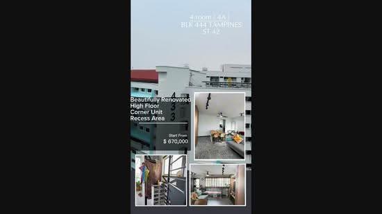 444 Tampines Street 42, 444 Tampines Street 42, Pasir Ris / Tampines, 3 Bedrooms, 1,162 sqft, HDB Flat For Sale, by Erra Samat, 500273461 - PropertyGuru.com.sg