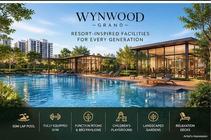Wynwood grand, 17 woodlands drive, Admiralty / Woodlands, 3 Bedrooms, 980 sqft, Executive Condominium For Sale, by Goh Eugene, 500273528 - Pool - PropertyGuru.com.sg