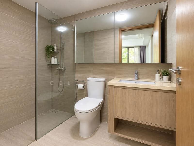 Kingsford Waterbay, 70 Upper Serangoon View, Hougang / Punggol / Sengkang, 2 Bedrooms, 689 sqft, Condominium For Sale, by Celeste Teo, 500273529 - Bathroom - PropertyGuru.com.sg