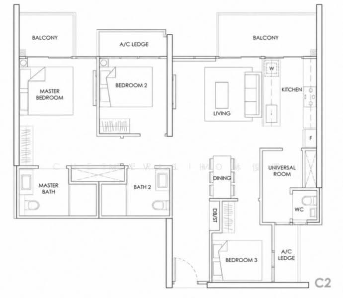 The Alps Residences, Tampines Avenue 10, Pasir Ris / Tampines, 3 Bedrooms, 1,066 sqft, Condominium For Sale, by Mavis Ho, 500273585 - PropertyGuru.com.sg