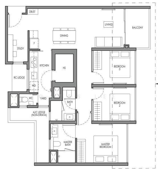 Lucerne Grand, Lakeside Drive, Boon Lay / Jurong / Tuas, 3 Bedrooms, 1,001 sqft, Condominium For Sale, by Gates Lee, 500273644 - PropertyGuru.com.sg
