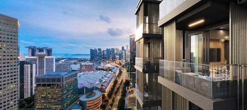 Midtown Bay, 120 Beach Road, Beach Road / Bugis / Rochor, 1 Bedroom, 409 sqft, Condominium For Sale, by Calvin Lim, 500273821 - Balcony - PropertyGuru.com.sg