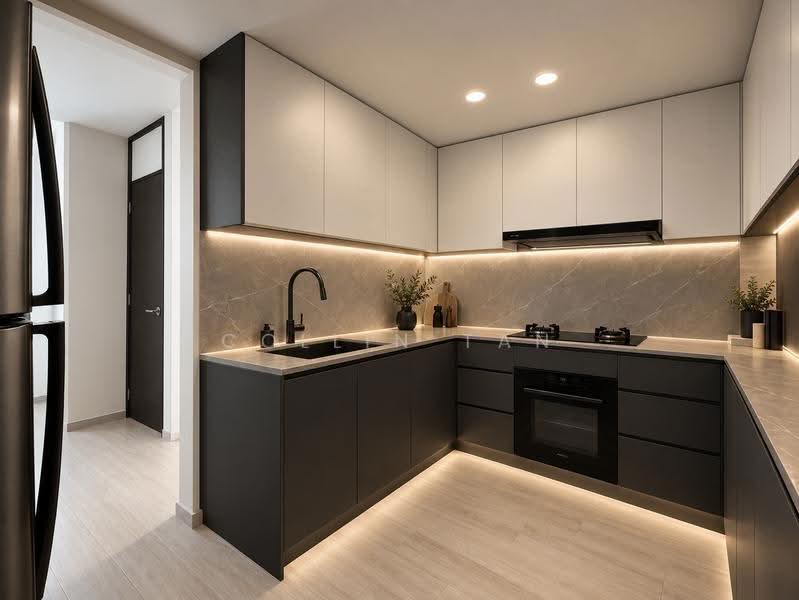 Cheapest massive fully renovated 2 bedder next to mrt, Dairy Farm / Bukit Panjang / Choa Chu Kang, 2 Bedrooms, 1,087 sqft, Condominium For Sale, by Collin Tan, 500273922 - Kitchen - PropertyGuru.com.sg