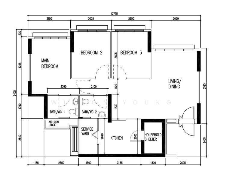 365C Upper Serangoon Road, 365C Upper Serangoon Road, Hougang / Punggol / Sengkang, 3 Bedrooms, 990 sqft, HDB Flat For Sale, by Wilson Young, 500273977 - PropertyGuru.com.sg