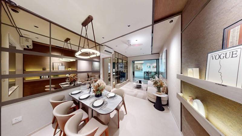 Vela Bay, 1 Bayshore Walk, Bedok / Upper East Coast, 3 Bedrooms, 883 sqft, Condominium For Sale, by Pamela Lua, 500274049 - Dining Room - PropertyGuru.com.sg