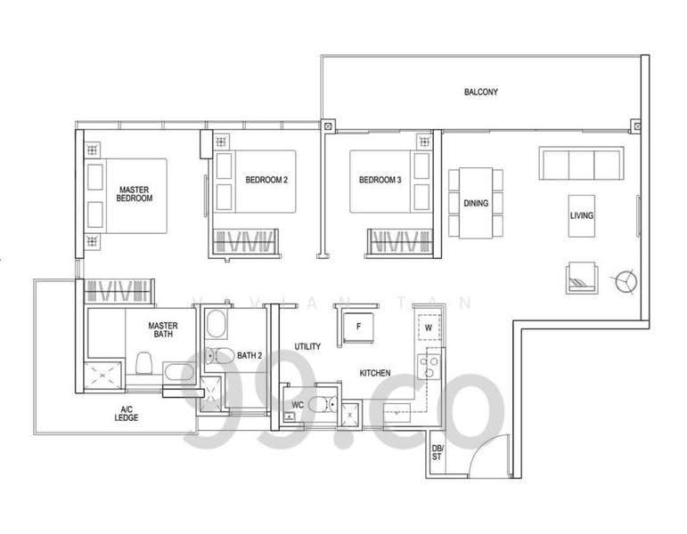 The Poiz Residences, 2 Meyappa Chettiar Road, Macpherson / Potong Pasir, 3 Bedrooms, 1,184 sqft, Condominium For Sale, by Vivian Tan, 500274134 - PropertyGuru.com.sg
