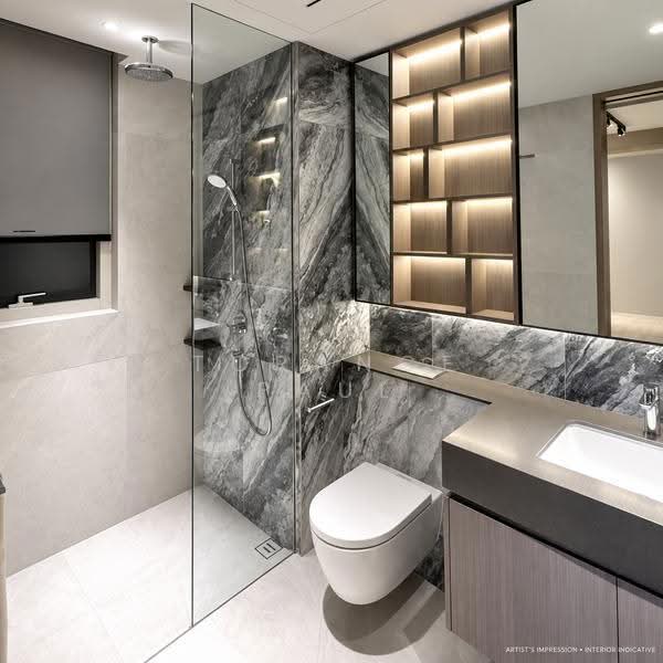 Lentor Hills Residences, 31 Lentor Hills Road, Mandai / Upper Thomson, 4 Bedrooms, 1,346 sqft, Apartment For Sale, by Torance Paul, 500274262 - Bathroom - PropertyGuru.com.sg