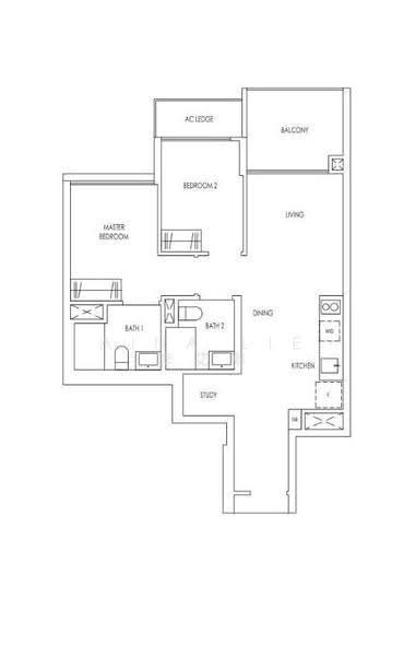 Treasure at Tampines, 57 Tampines Lane, Pasir Ris / Tampines, 2 Bedrooms, 678 sqft, Condominium For Rent, by Aina Lie 李艾娜, 500274344 - PropertyGuru.com.sg