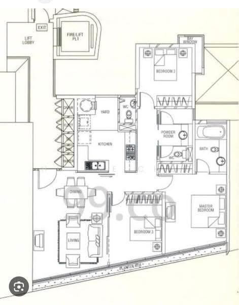 Residences at 338A, 338A River Valley Road, Orchard / River Valley, 3 Bedrooms, 1,163 sqft, Apartment For Rent, by Ho Bee Choo, 500274462 - PropertyGuru.com.sg
