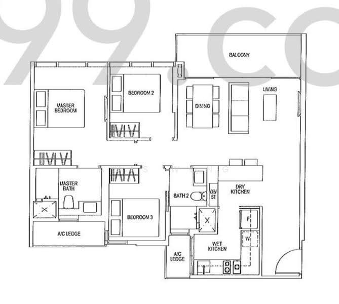 Sims Urban Oasis, 6 Sims Drive, Eunos / Geylang / Paya Lebar, 3 Bedrooms, 958 sqft, Condominium For Rent, by Avis Wong, 500274511 - PropertyGuru.com.sg