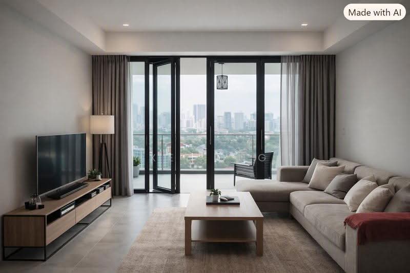 368 Thomson, 368 Thomson Road, Newton / Novena, 2 Bedrooms, 883 sqft, Condominium For Sale, by Axel Ong, 500274677 - Living Room - PropertyGuru.com.sg