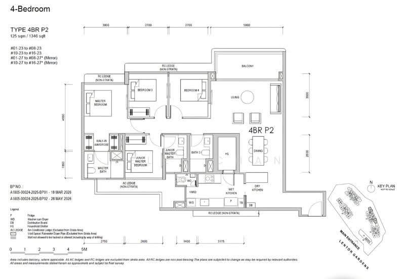 Lentor Gardens Residences, 68 Lentor Gardens, Mandai / Upper Thomson, 4 Bedrooms, 1,346 sqft, Apartment For Sale, by Helen Chan, 500274695 - Master Bedroom - PropertyGuru.com.sg