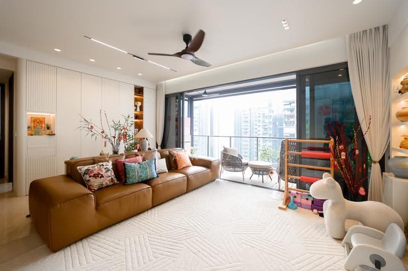 Parc Clematis, 8 Jalan Lempeng, Buona Vista / West Coast / Clementi New Town, 5 Bedrooms, 1,636 sqft, Condominium For Sale, by Vivian Zhao, 500274778 - Living Room - PropertyGuru.com.sg