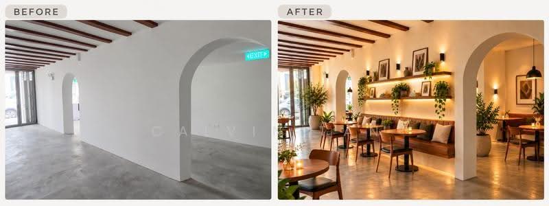 F&B SPACE FOR RENT @ DICKSON ROAD, Farrer Park / Serangoon Rd, 2,245 sqft, Food & Beverage For Rent, by Calvin Tan, 500274797 - Interior - CommercialGuru.com.sg