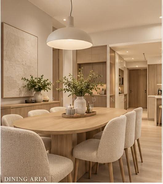 Riverfront Residences, 45 Hougang Avenue 7, Hougang / Punggol / Sengkang, 4 Bedrooms, 1,410 sqft, Condominium For Sale, by Bernard Ng 黄俊凯, 500274799 - Dining Room - PropertyGuru.com.sg