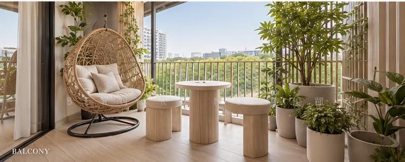 Riverfront Residences, 45 Hougang Avenue 7, Hougang / Punggol / Sengkang, 4 Bedrooms, 1,410 sqft, Condominium For Sale, by Bernard Ng 黄俊凯, 500274799 - Balcony - PropertyGuru.com.sg