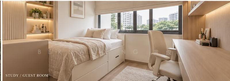 Riverfront Residences, 45 Hougang Avenue 7, Hougang / Punggol / Sengkang, 4 Bedrooms, 1,410 sqft, Condominium For Sale, by Bernard Ng 黄俊凯, 500274799 - Study - PropertyGuru.com.sg