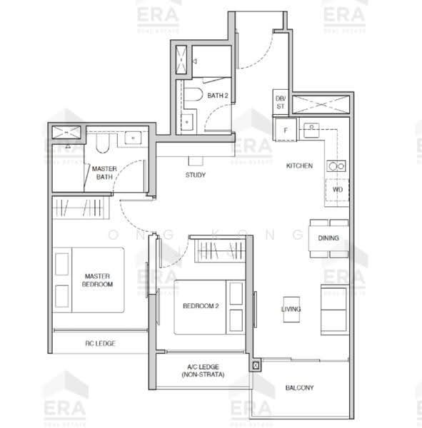 Norwood Grand, Admiralty / Woodlands, 2 Bedrooms, 710 sqft, Condominium For Rent, by Ong Kong Joo, 500274852 - PropertyGuru.com.sg