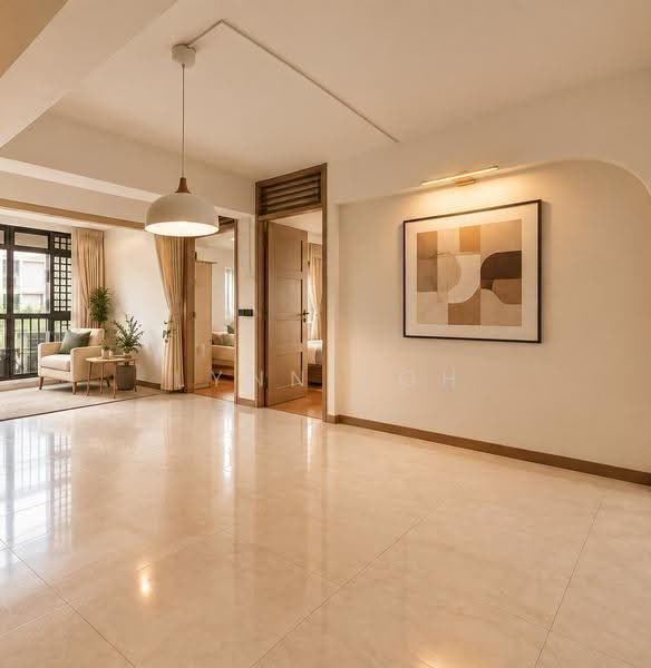 12 Dover Close East, 12 Dover Close East, Buona Vista / West Coast / Clementi New Town, 3 Bedrooms, 1,227 sqft, HDB Flat For Sale, by Lynn Loh, 500274914 - AI Living rm - PropertyGuru.com.sg