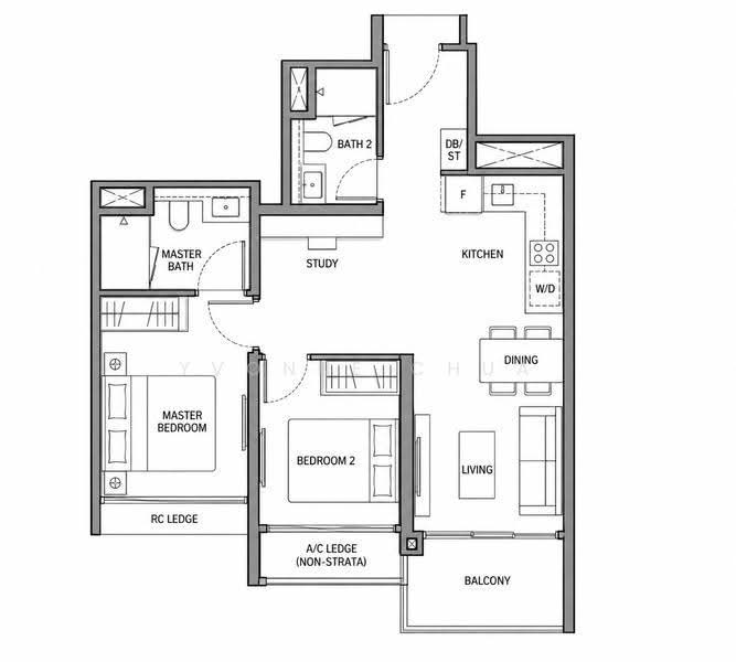 Norwood Grand, Admiralty / Woodlands, 2 Bedrooms, 710 sqft, Condominium For Rent, by Yvonne Chua, 500274930 - PropertyGuru.com.sg