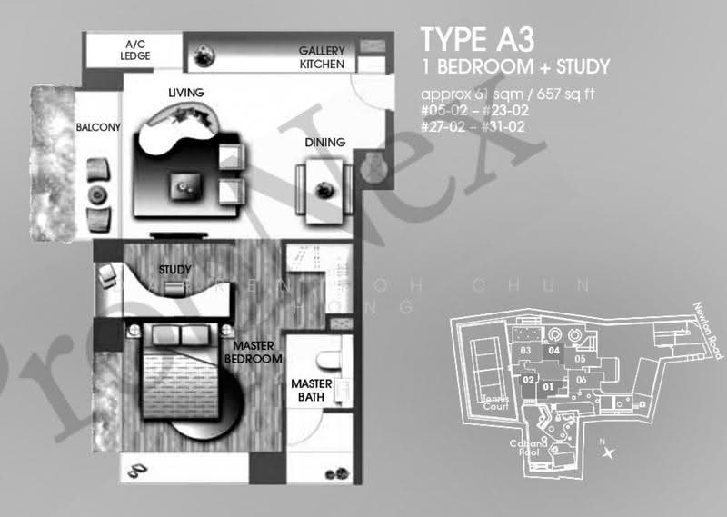 L'VIV, 23 Newton Road, Newton / Novena, 1 Bedroom, 657 sqft, Condominium For Sale, by Darren Koh Chun Hong, 500274953 - PropertyGuru.com.sg
