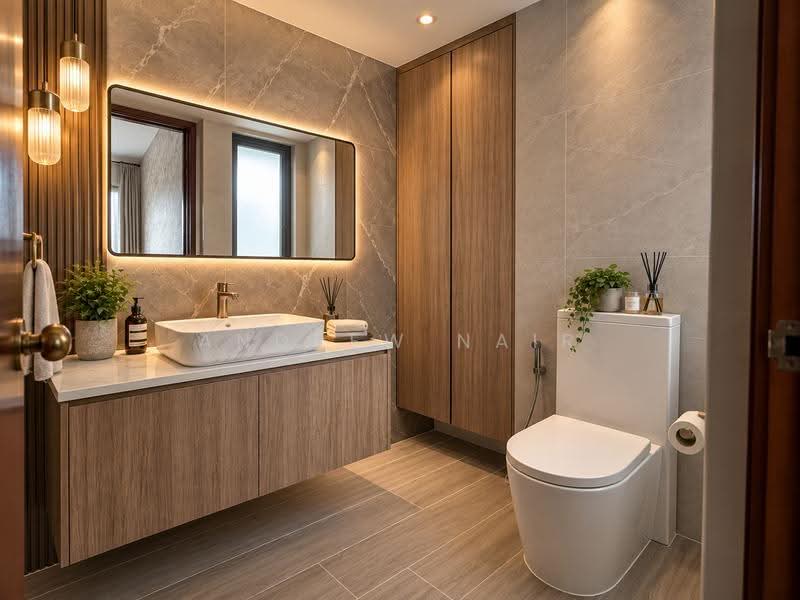 The Rivervale, 1 Rivervale Link, Hougang / Punggol / Sengkang, 3 Bedrooms, 1,313 sqft, Condominium For Sale, by Andrew Nair, 500274957 - Bathroom - PropertyGuru.com.sg