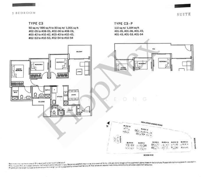 The Glades, 12 Bedok Rise, Bedok / Upper East Coast, 3 Bedrooms, 990 sqft, Condominium For Sale, by Edwin Leong, 500275139 - PropertyGuru.com.sg