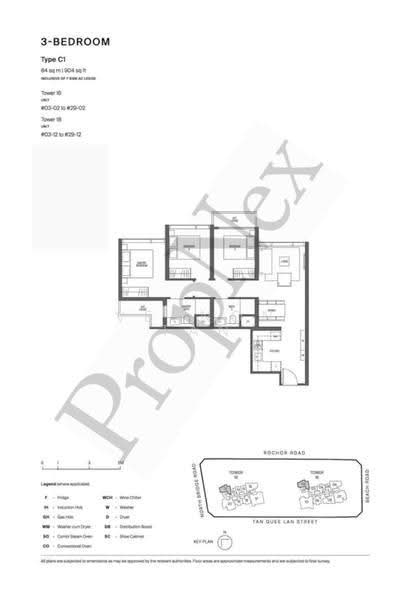 Midtown Modern, 18 Tan Quee Lan Street, Beach Road / Bugis / Rochor, 3 Bedrooms, 904 sqft, Condominium For Rent, by Vernon Tan, 500275238 - PropertyGuru.com.sg