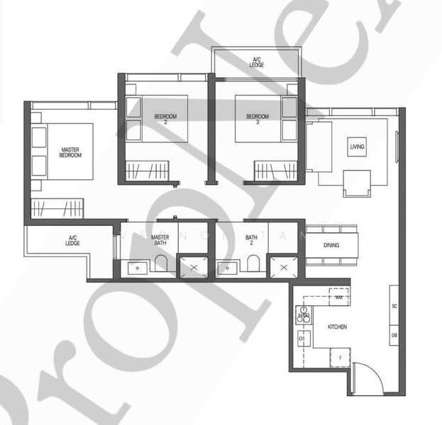 Midtown Modern, 18 Tan Quee Lan Street, Beach Road / Bugis / Rochor, 3 Bedrooms, 904 sqft, Condominium For Rent, by Vernon Tan, 500275238 - PropertyGuru.com.sg