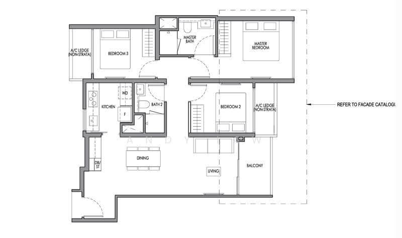 Lucerne Grand, Lakeside Drive, Boon Lay / Jurong / Tuas, 3 Bedrooms, 872 sqft, Condominium For Sale, by Andy Law, 500275444 - PropertyGuru.com.sg