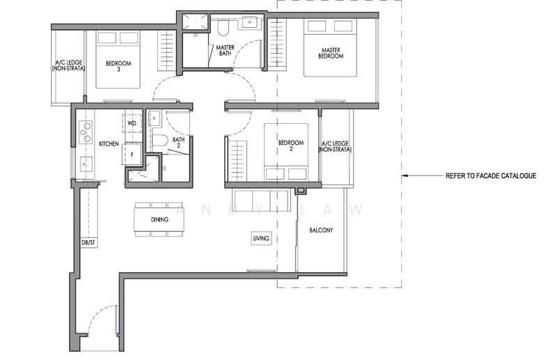 Lucerne Grand, Lakeside Drive, Boon Lay / Jurong / Tuas, 3 Bedrooms, 872 sqft, Condominium For Sale, by Andy Law, 500275444 - PropertyGuru.com.sg