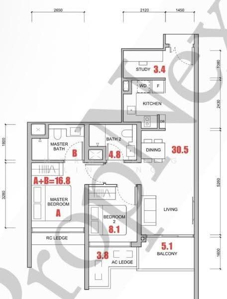 Hillock Green, 22-28 Lentor Central, Mandai / Upper Thomson, 2 Bedrooms, 786 sqft, Condominium For Rent, by Morgans Ng Lin Ting, 500275496 - PropertyGuru.com.sg
