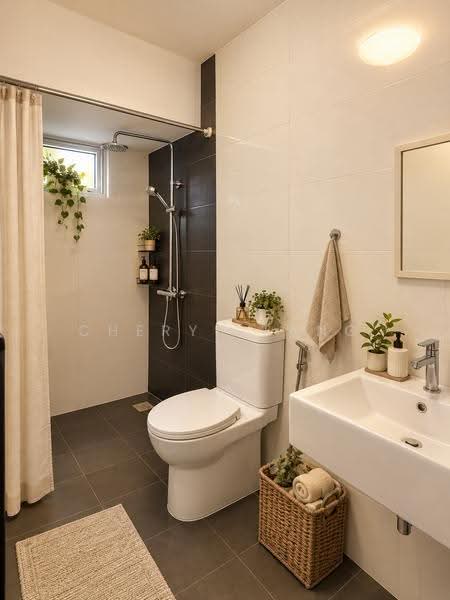 Semi-Detached 5-mins from Simei MRT, Bedok / Upper East Coast, 4 Bedrooms, 2,250 sqft, Semi-Detached House For Rent, by Cheryl Tang, 500275557 - Common Bathroom - PropertyGuru.com.sg