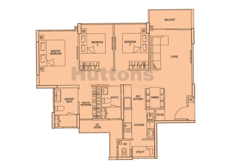 Riverparc Residence, 90 Punggol Drive, Hougang / Punggol / Sengkang, 3 Bedrooms, 1,076 sqft, Condominium For Sale, by Clinton Yew, 500275652 - PropertyGuru.com.sg