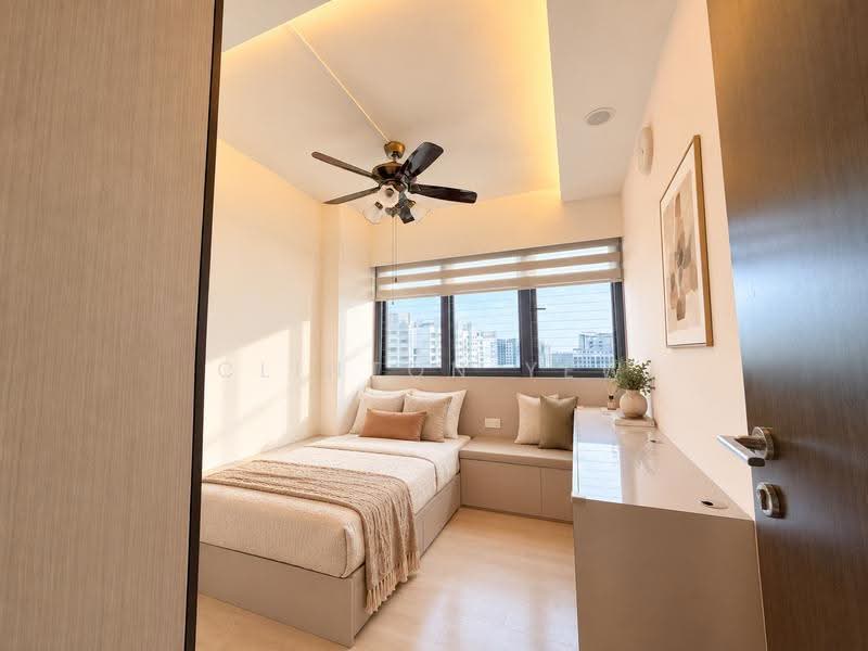 Riverparc Residence, 90 Punggol Drive, Hougang / Punggol / Sengkang, 3 Bedrooms, 1,076 sqft, Condominium For Sale, by Clinton Yew, 500275652 - Bedroom 2 - AI staging only - PropertyGuru.com.sg