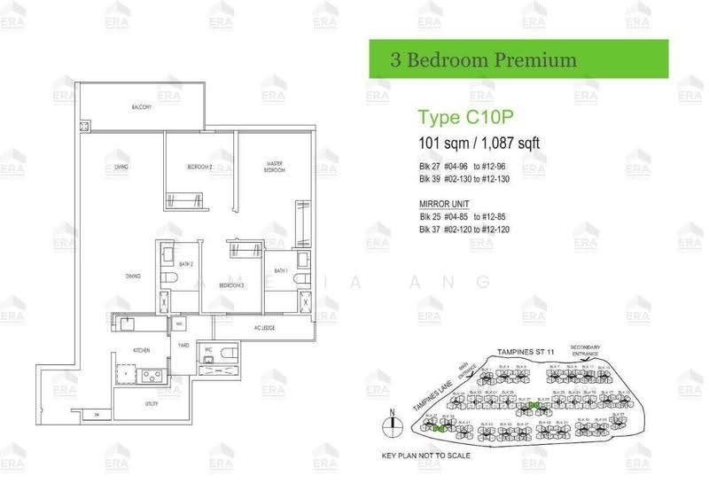 Treasure at Tampines, 37 Tampines Lane, Pasir Ris / Tampines, 3 Bedrooms, 1,087 sqft, Condominium For Sale, by Amelia Ang, 500275665 - PropertyGuru.com.sg