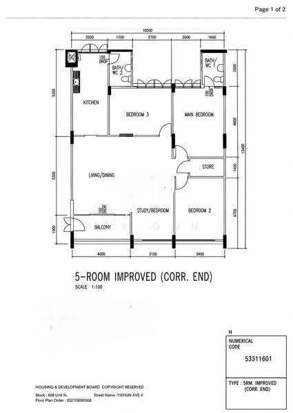 658 Yishun Avenue 4, 658 Yishun Avenue 4, Sembawang / Yishun, 3 Bedrooms, 1,302 sqft, HDB Flat For Sale, by Jay Goh, 500275671 - PropertyGuru.com.sg