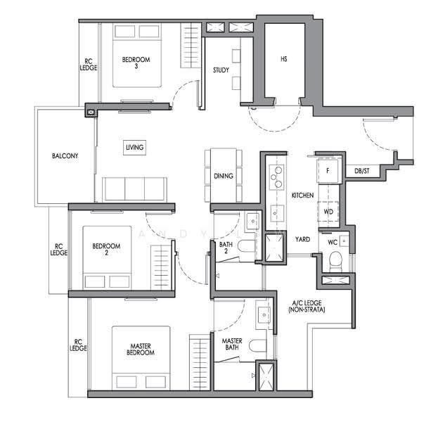 Lucerne Grand, Lakeside Drive, Boon Lay / Jurong / Tuas, 4 Bedrooms, 1,001 sqft, Condominium For Sale, by Andy Law, 500275874 - PropertyGuru.com.sg