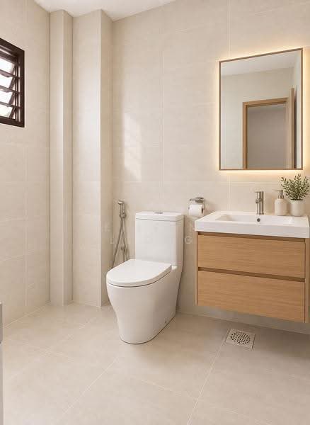 301B Anchorvale Drive, 301B Anchorvale Drive, Hougang / Punggol / Sengkang, 3 Bedrooms, 1,184 sqft, HDB Flat For Sale, by Eileen Leong, 500275904 - Bathroom (AI - Design Perspective) - PropertyGuru.com.sg