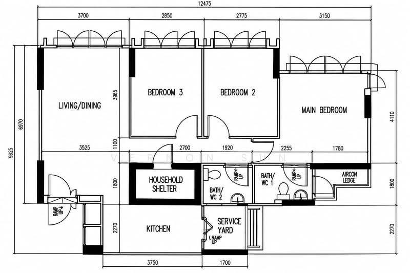 470A Upper Serangoon Crescent, 470A Upper Serangoon Crescent, Hougang / Punggol / Sengkang, 3 Bedrooms, 990 sqft, HDB Flat For Rent, by Vernon Sun, 500276041 - PropertyGuru.com.sg