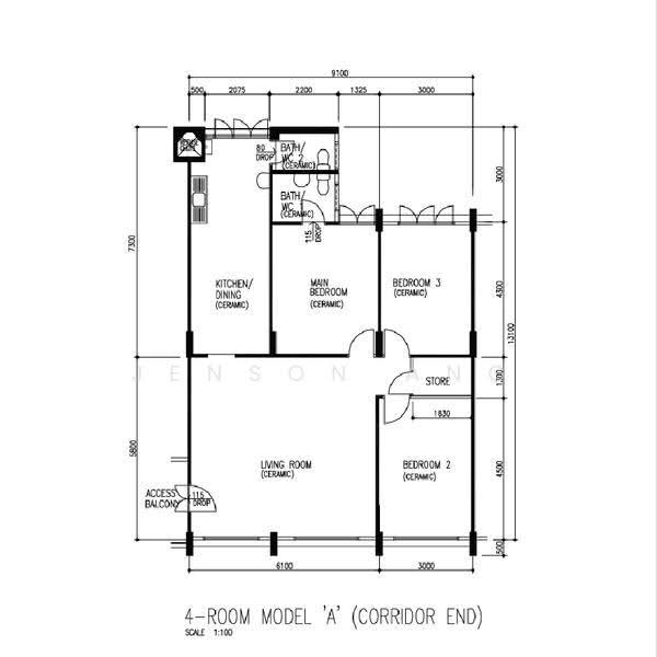 253 Yishun Ring Road, 253 Yishun Ring Road, Sembawang / Yishun, 3 Bedrooms, 1,119 sqft, HDB Flat For Sale, by Jenson Ang, 500276073 - PropertyGuru.com.sg