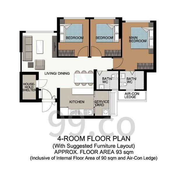 402A Fernvale Lane, 402A Fernvale Lane, Hougang / Punggol / Sengkang, 3 Bedrooms, 1,001 sqft, HDB Flat For Sale, by Ka Wai, 500276184 - PropertyGuru.com.sg