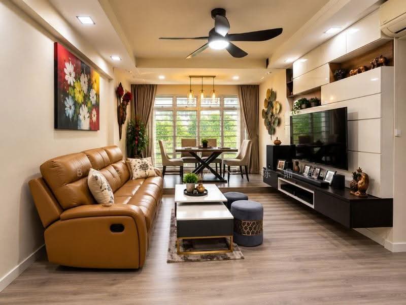 470A Upper Serangoon Crescent, 470A Upper Serangoon Crescent, Hougang / Punggol / Sengkang, 3 Bedrooms, 990 sqft, HDB Flat For Rent, by Baron Tan 陈鼎超, 500276260 - Living Room - PropertyGuru.com.sg