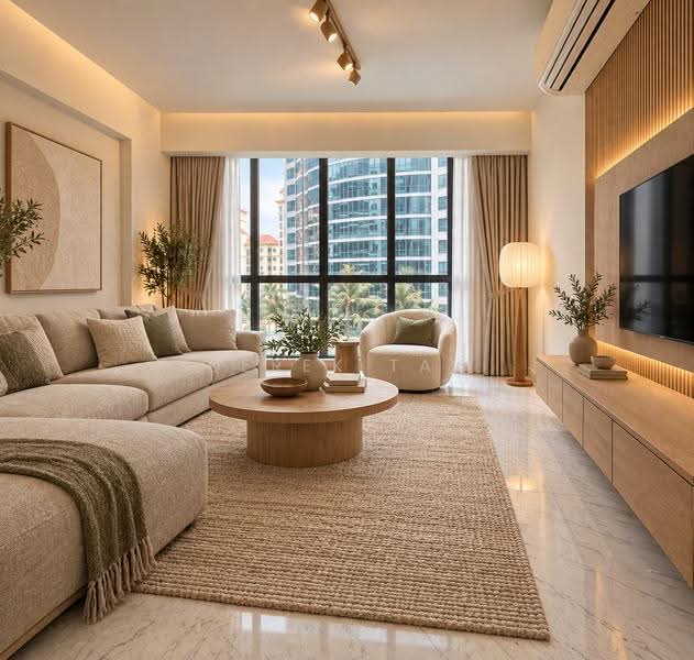 Water Place, 177 Tanjong Rhu Road, East Coast / Marine Parade, 3 Bedrooms, 1,227 sqft, Condominium For Sale, by Derek Tay, 500276335 - Living Room - PropertyGuru.com.sg
