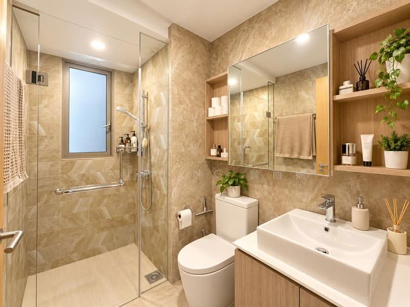 The Vales, 79 Anchorvale Crescent, Hougang / Punggol / Sengkang, 4 Bedrooms, 1,410 sqft, Condominium For Sale, by Faith Ng 黄丽娴, 500276388 - Master Bathroom - PropertyGuru.com.sg
