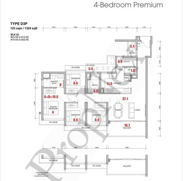 Hillock Green, 22-28 Lentor Central, Mandai / Upper Thomson, 4 Bedrooms, 1,324 sqft, Condominium For Rent, by Oscar Tsui, 500276500 - PropertyGuru.com.sg