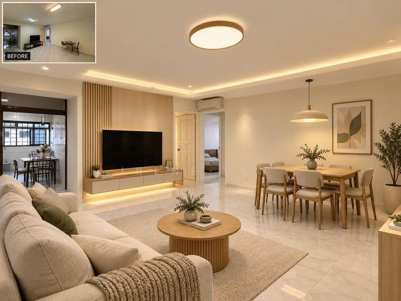 638 Ang Mo Kio Avenue 6, 638 Ang Mo Kio Avenue 6, Ang Mo Kio / Bishan / Thomson, 3 Bedrooms, 980 sqft, HDB Flat For Sale, by Irene Tan, 500276546 - Living Room - PropertyGuru.com.sg